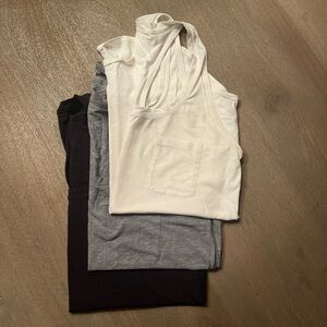 PACK OF 3, Lululemon racer back pocket tank tops, size 6